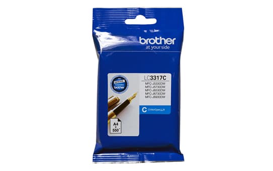BROTHER BROTHER LC3317C CYAN 550 PAGES 3517194