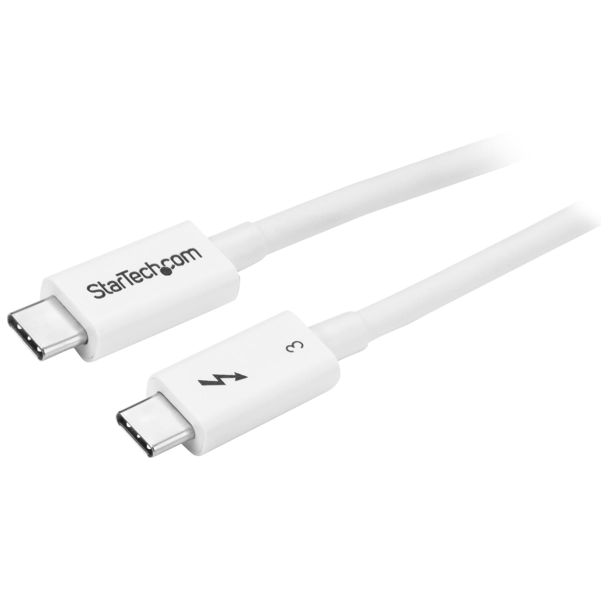 StarTech.com StarTech.com 0.5m Thunderbolt 3 Cable 40Gbps - White 3677762