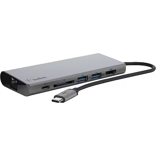 BELKIN BELKIN USB-C 4-PORT MINI HUB + POWER PASS THRU 4478523