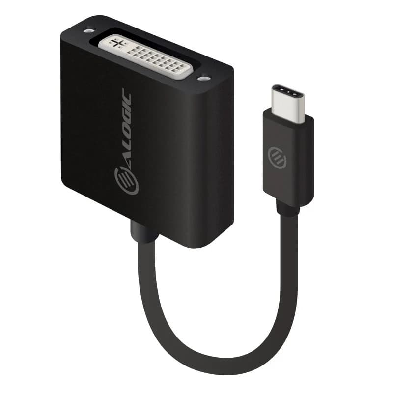 ALOGIC ALOGIC 15CM USB-C TO DVI ADAPTER BLACK 4504950