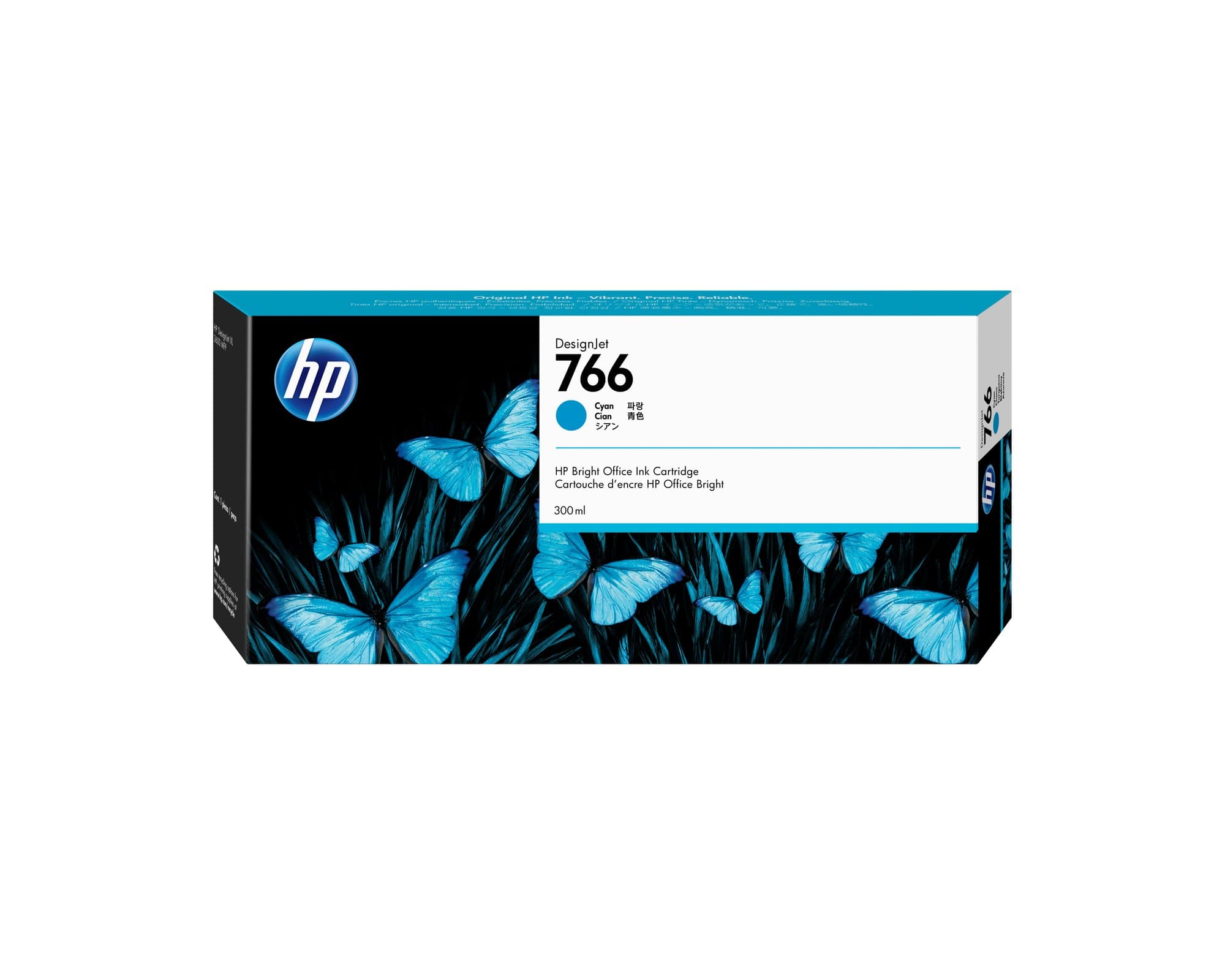 HP HP 766 300-ml Cyan InkCrtg 4507823
