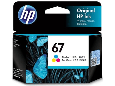 HP HP 67 TRI-COLOR ORIGINAL INK CARTRIDGE 4824788