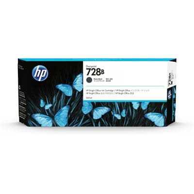 HP HP 728B 300ml Matte Black Ink Cartridge 4913884