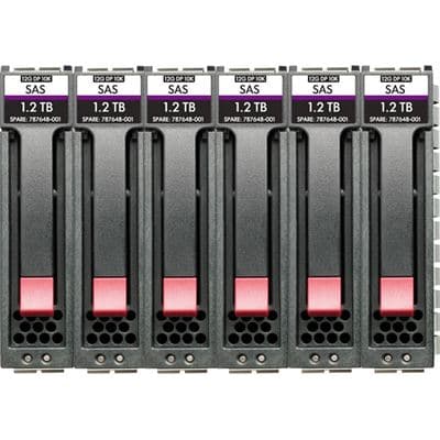 HPE HPE MSA 7.2TB SAS 10K SFF M2 6pk HDD Bdl 5017793