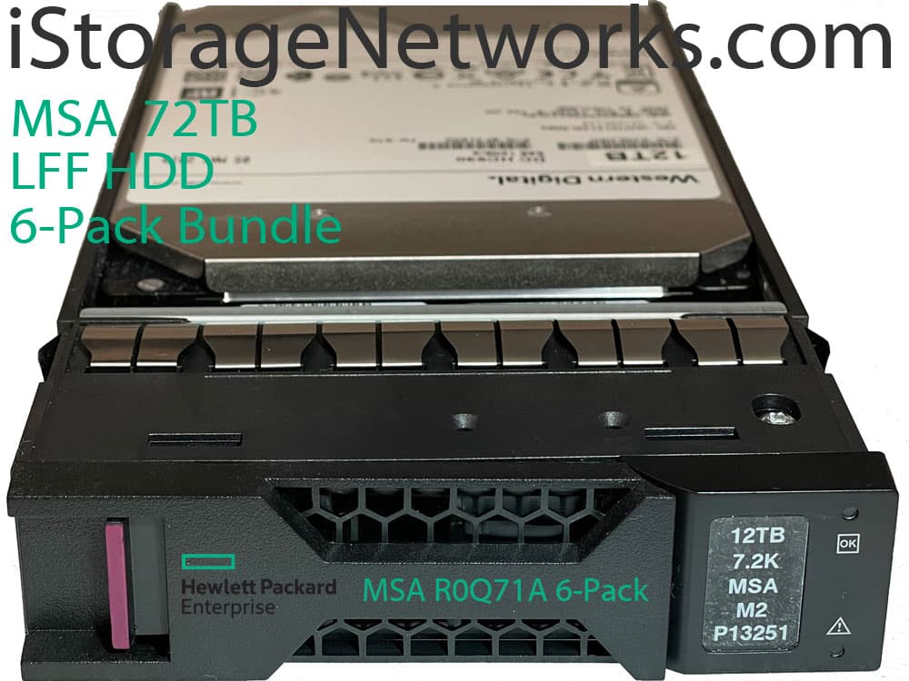 HPE HPE MSA 72TB SAS 7.2K LFF M2 6pk HDD Bdl 5017798