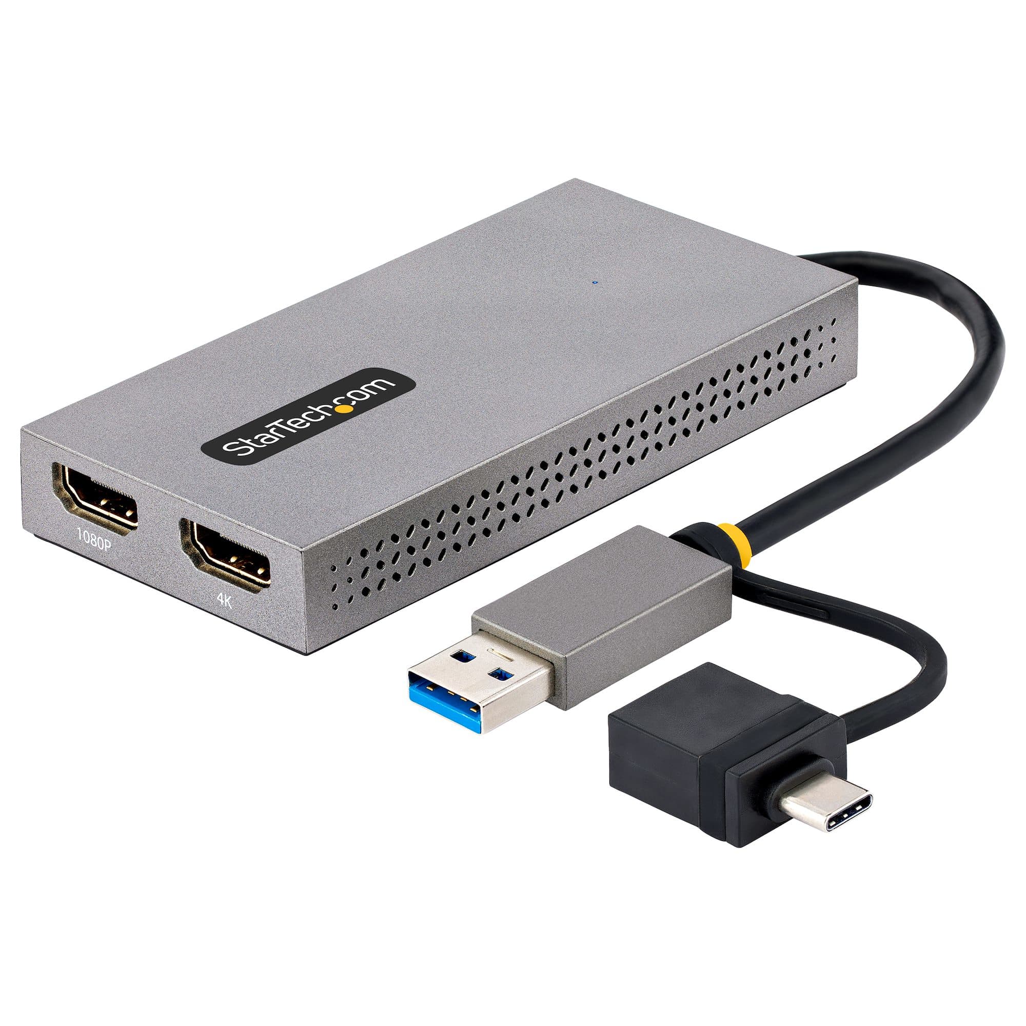 StarTech.com StarTech.com USB to Dual HDMI Adapter 4K30Hz + 1080p 5567225