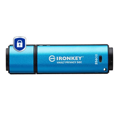 KINGSTON KINGSTON 256GB USB-C IronKey Vault P 50C AES-256 5700641