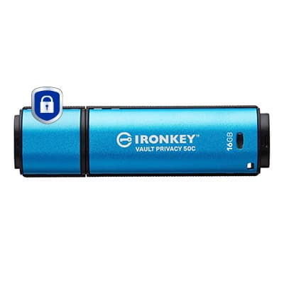 KINGSTON KINGSTON 16GB USB-C IronKey Vault P 50C AES-256 5700827