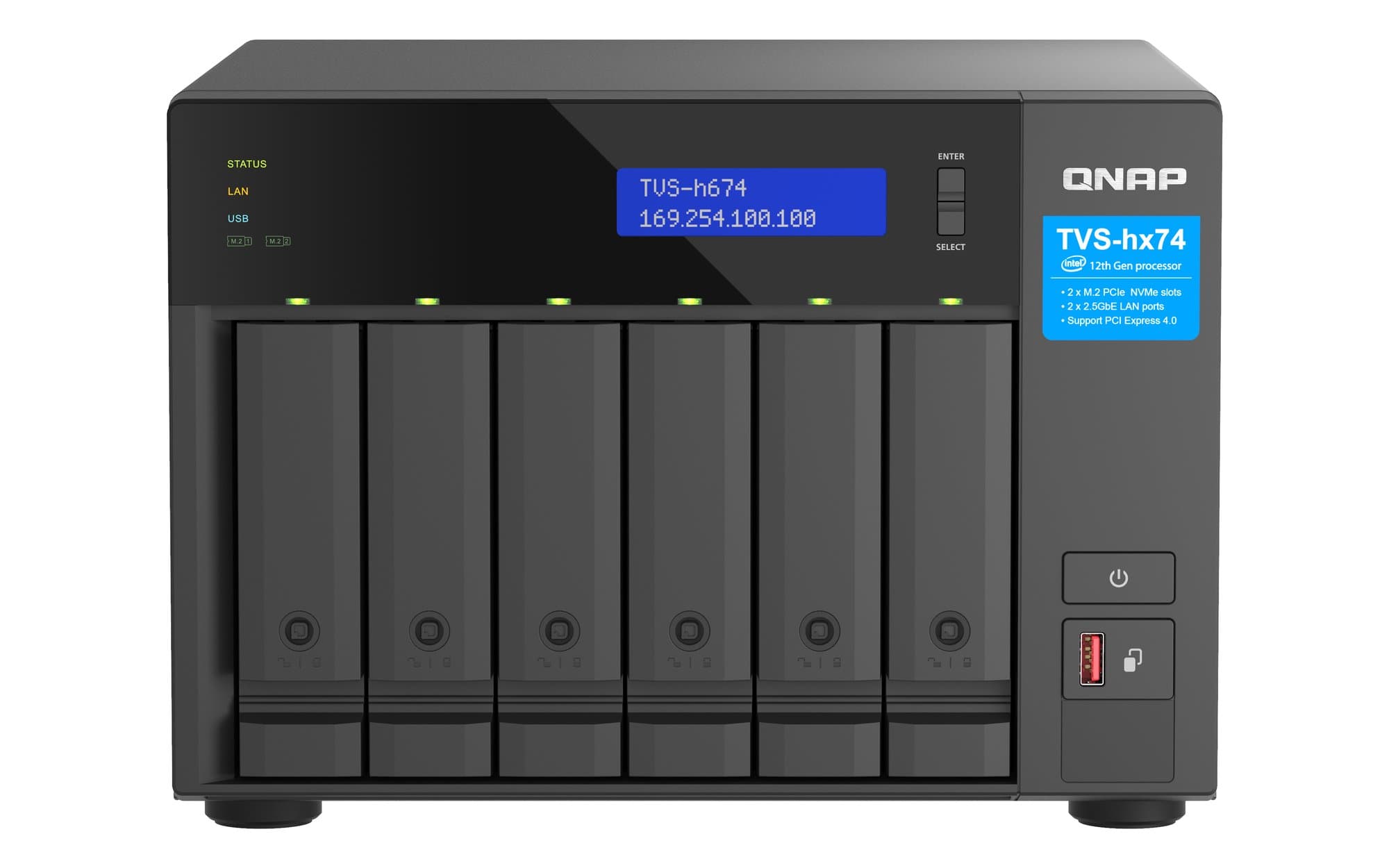 QNAP QNAP 6-bay QuTS hero i5/32GB NAS 6179579