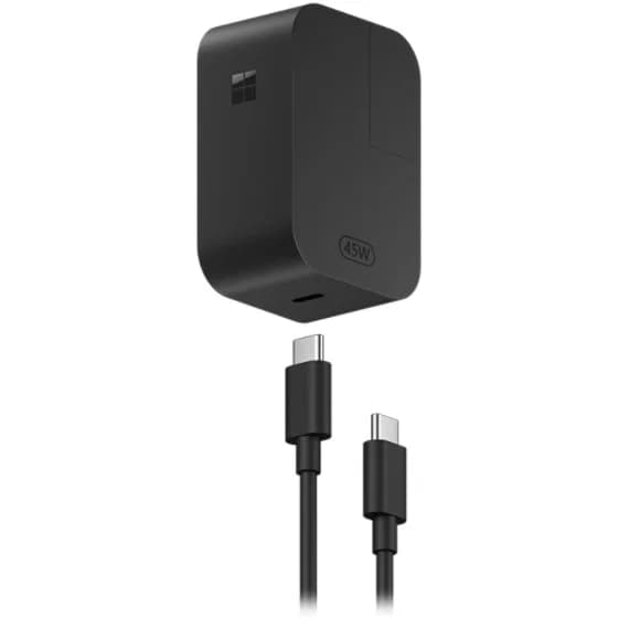 MICROSOFT MICROSOFT SURFACE 45W USB-C WALL CHARGER BLACK 6596801