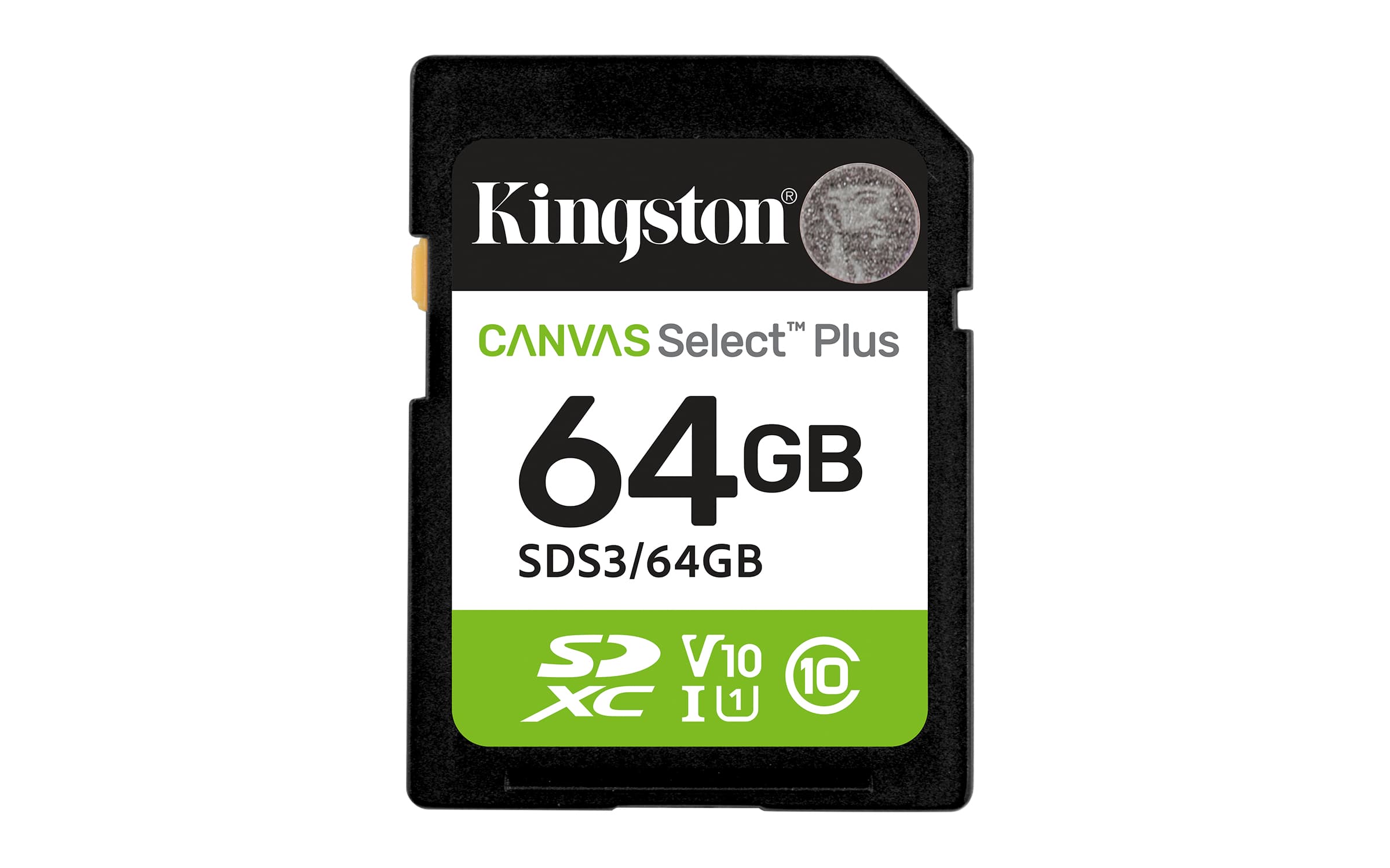KINGSTON KINGSTON 64GB SDXC Canvas Select Plus Gen3 100MB/ 6636266