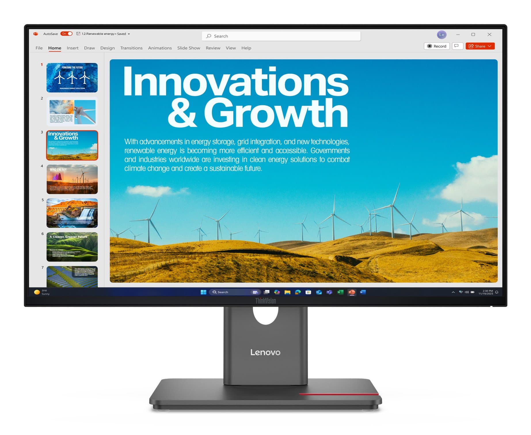 LENOVO LENOVO P24QD-40 23.8IN QHD (HDMI+DP+USB-C) 3YR 6647219