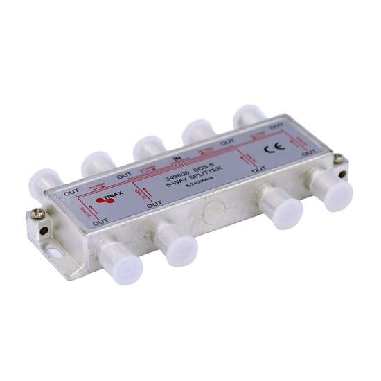 Triax TRIAX RF 8-Way Splitter 5-2400MHz. All ports power pass - diode 349808