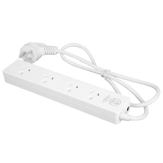 Dynamix DYNAMIX 4-Way Powerboard. 2x ports are double spaced. 0.9m Power cord. A14