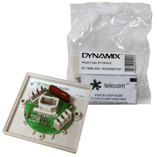 Dynamix DYNAMIX BT 2 WireJack Telepermited *** NO Mounting Block Supplied BT-2WJACK