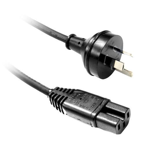 Dynamix DYNAMIX 3M 3-Pin to Notched C15 Rubber Flex SAA Approved Power C-POWERC15-3