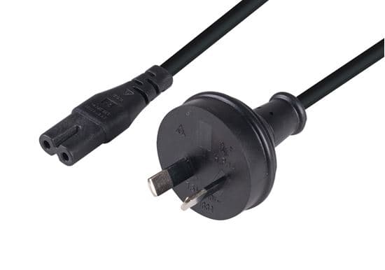 Dynamix DYNAMIX 2M 2-Pin plug to C7 Figure 8 connector 7.5A. SAA approved C-POWERN8
