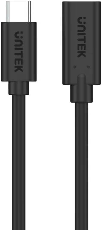 Unitek UNITEK 0.5m 100W PD USB3.1 USB-C Male to USB-C Female Extension C14086BK