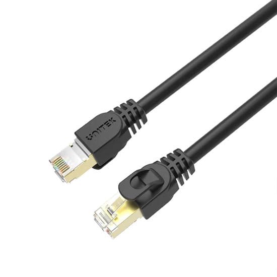Unitek UNITEK 20m CAT7 Black SSTP 26AWG Patch Lead in PVC Jacket. C1815EBK-20