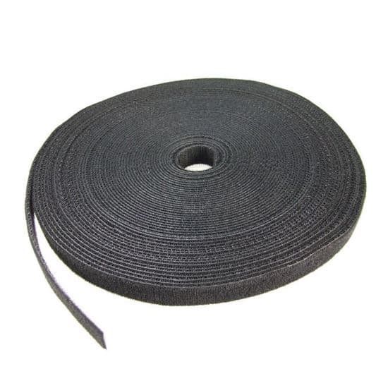 Dynamix DYNAMIX Hook & Loop Roll 20m x 25mm dual sided, BLACK colour CAB2025V