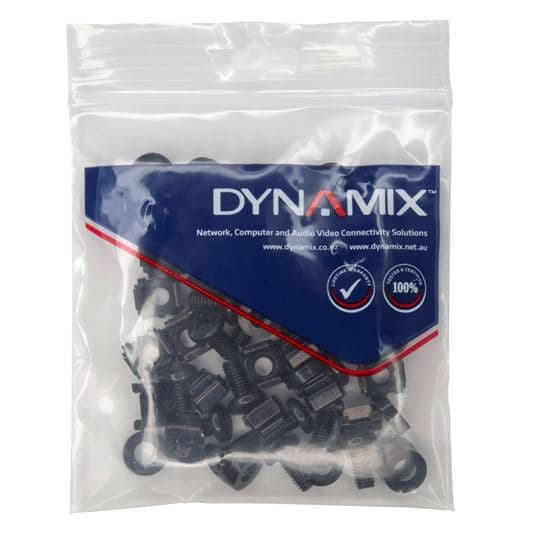 Dynamix DYNAMIX 30pc Pack, 3 Piece Cage Nut, Black M6*15mm. CAGE30B