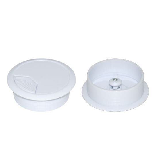 Dynamix DYNAMIX 80mm Round Desk Grommet. Easily & Neatly Store your Power, CG80WH