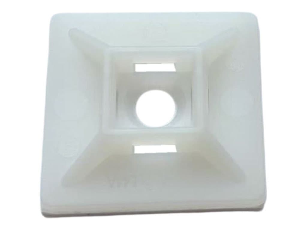 Dynamix 20 x 20mm Self Adhesive Natural Cable Ties Mount DY20CTM