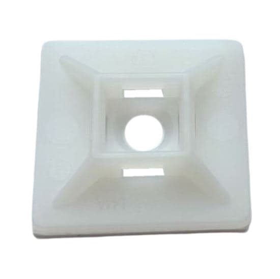 Dynamix 20 x 20mm Self Adhesive Natural Cable Ties Mount DY20CTMS