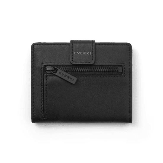 Everki EVERKI Leather RFID Blocking Wallet for Cards, Coins & Bills. Black EKW200
