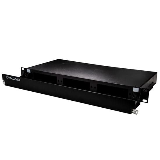 Dynamix DYNAMIX 19' 1U Fibre Patch Panel Three Slot. Metal Sliding Drawer FPP3PC