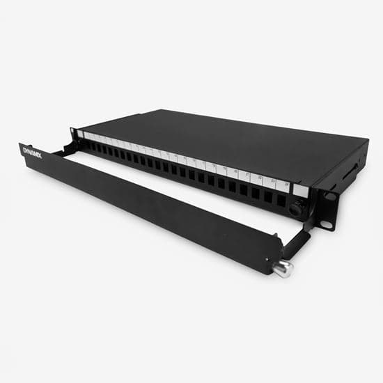 Dynamix DYNAMIX 19' 1U Fibre Patch Panel Unloaded 24 Port LC Duplex . Metal FPP3PD