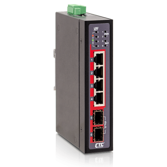 CTCunion CTC UNION 4 Port Fast Ethernet Unmanaged Switch. -10 ~ 60°C. 4x IFS-402CGS