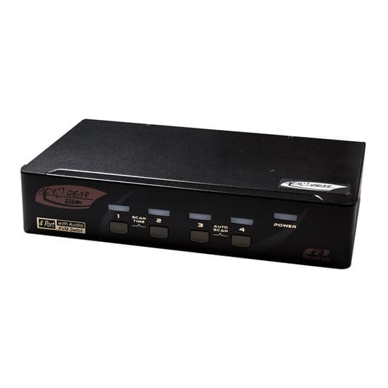 Rextron REXTRON 1-4 Automatic VGA/USB KVM Switch. Share 1x USB Keyboard/Mouse KAAG114-BK