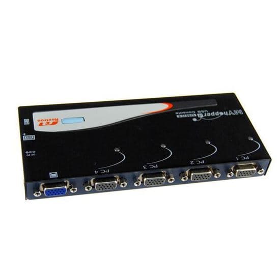 Rextron REXTRON 4 Port USB KVM Switch. Share 1x USB k/b/USB Mouse/Video KUMH4