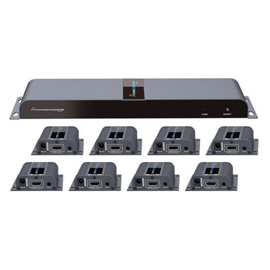 Lenkeng LENKENG 1-In-8-Out 1080P HDMI Extender. 1x HDMI in to 8x RJ45 out LKV718PRO