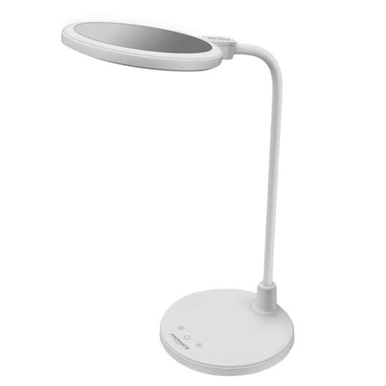 PROMATE PROMATE Flexible Gooseneck LED Desk Lamp with Ring Light Vanity Mirror LUXO
