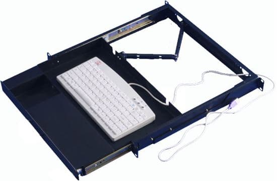 Dynamix DYNAMIX 1RU Adjustable Keyboard. Max Keyboard Size 410 x 225 x 40mm RAKT
