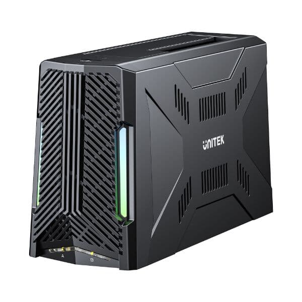 UNITEK USB-C Enclosure Docking Station. Supports Read/Writing Of 2.5”/3.5” SATA Drives. S1234B