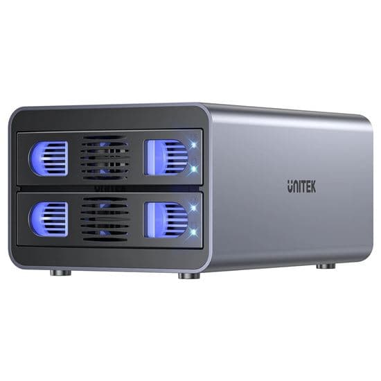Unitek UNITEK 2-Bay RAID External HD Enclosure. Supports RAID 1 S1308B