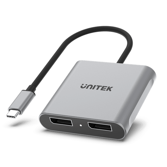 Unitek UNITEK USB-C to Dual DisplayPort 8K Adapter with MST. V1404A