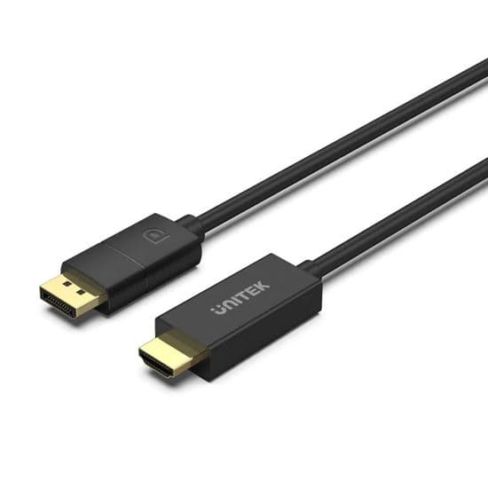 Unitek UNITEK 1.8m DisplayPort to HDMI Cable. Supports Max Res up to V1608A