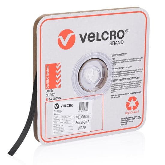 Velcro VELCRO One-Wrap 12.5mm Continuous 22.8m Roll. Custom Cut to Length. VEL189755