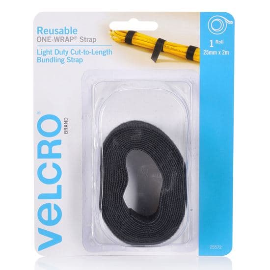 Velcro VELCRO Brand 25mm x 2m Reusable Cut-to-Lenght ONE-WRAP Strap. VEL25572