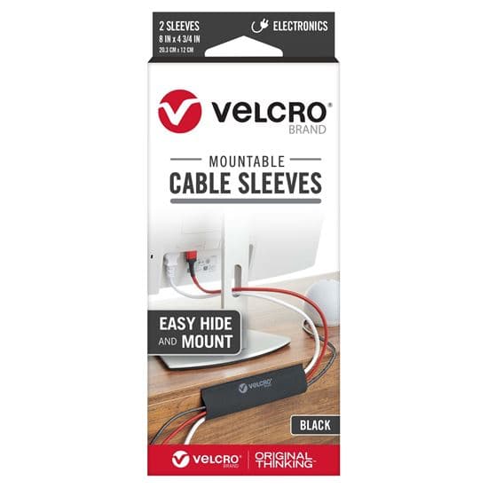 Velcro VELCRO Mountable Cable Sleeves. Mount Electrical Cords out of Sight VEL30795