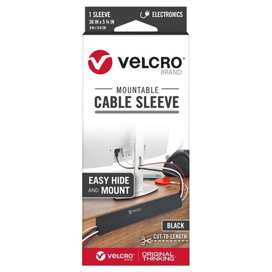 Velcro VELCRO Mountable Cable Sleeves. Mount Electrical Cords out of Sight VEL30799