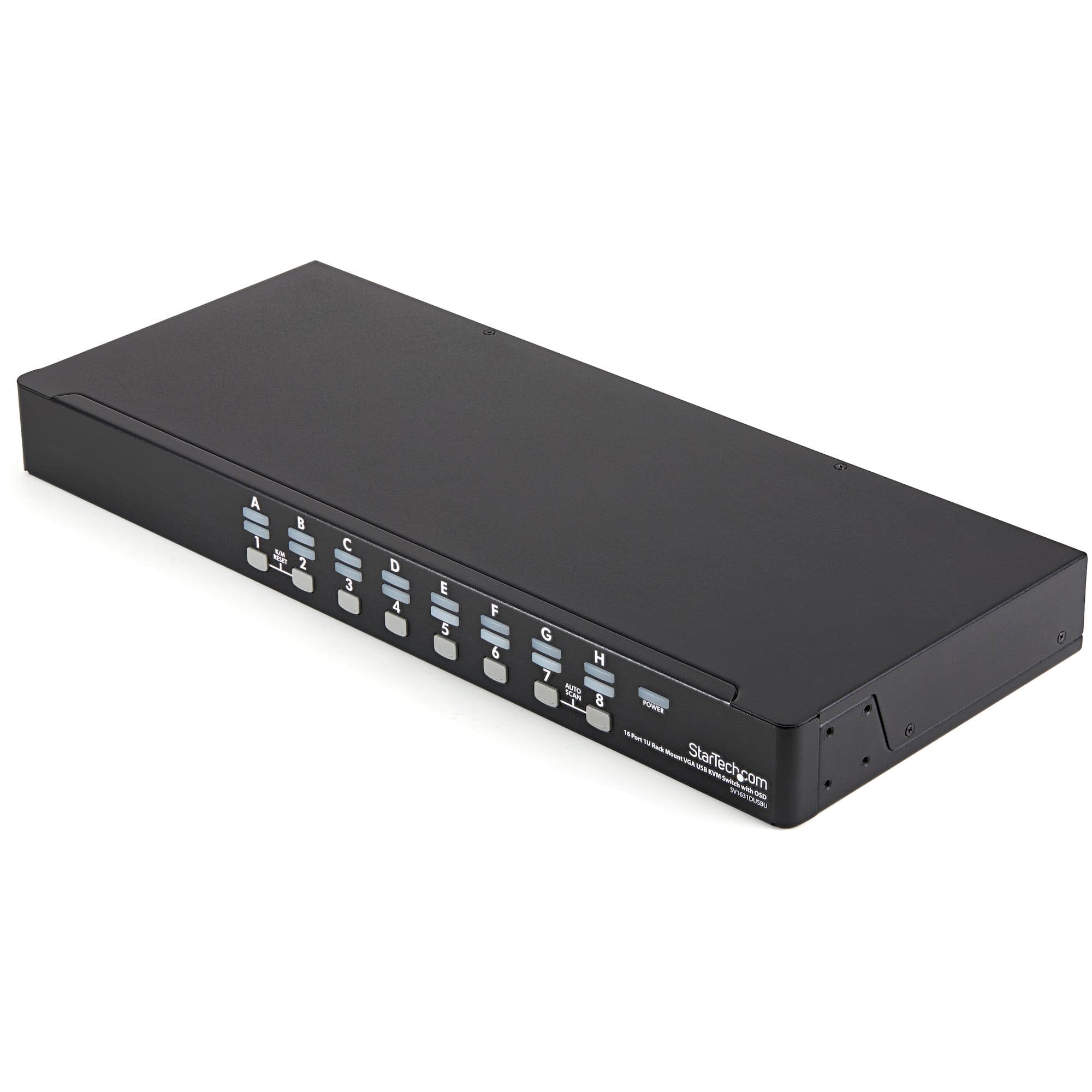 StarTech.com 16 Port 1U Rack Mount USB KVM Switch Kit 372777