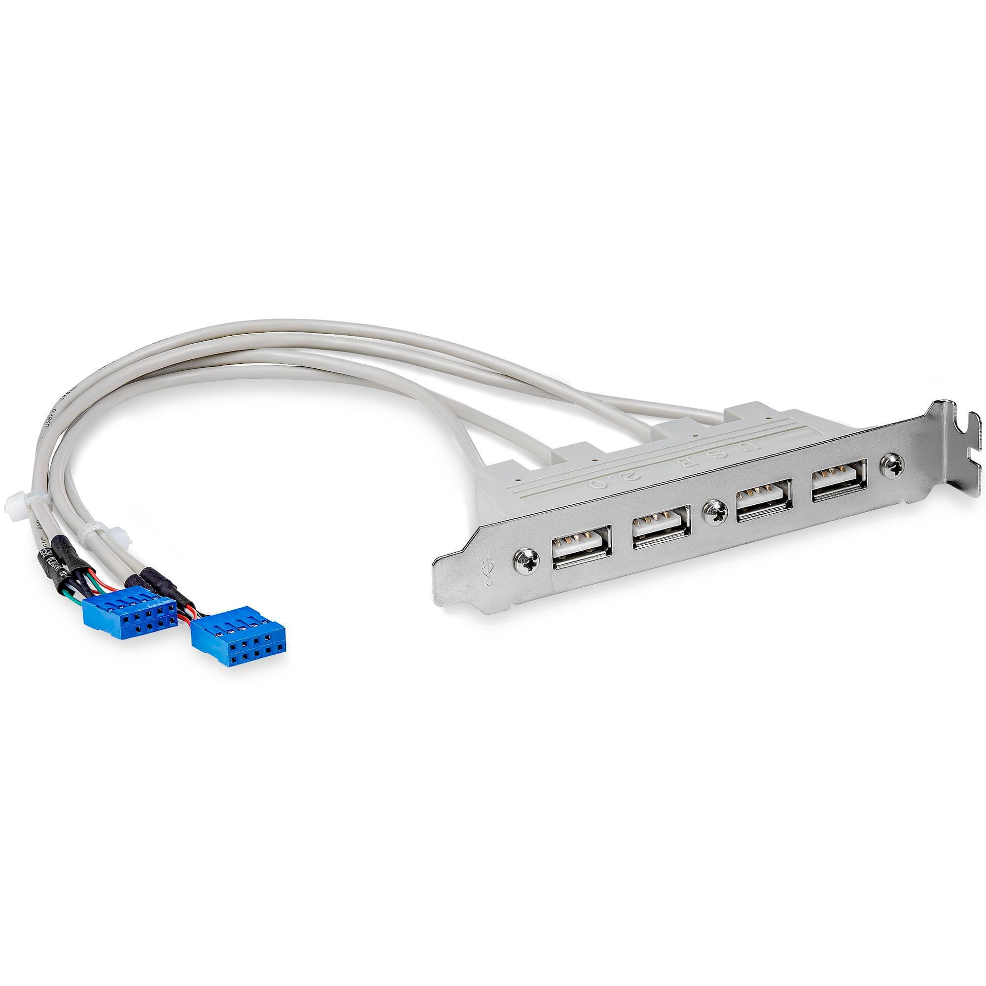 StarTech.com USB Type A Female Slot Plate Adapter for USB 2.0 4 Port 4 Pin 382099
