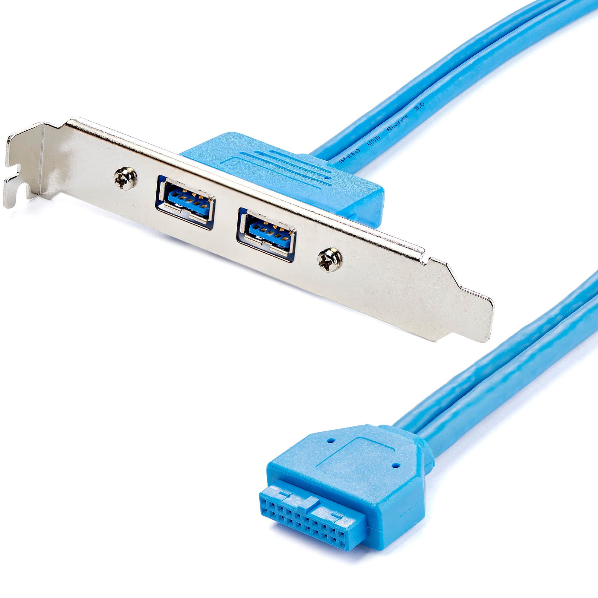 StarTech.com Type A Female Slot Plate Adapter for USB 3.0 2 Port 5 Pin 382100