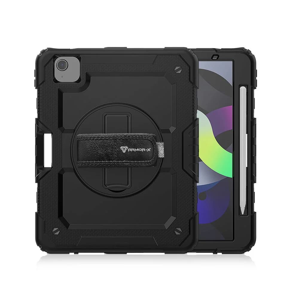 Armor-X Rainproof Rugged Case with Hand Strap & Kick Stand for iPad Air 4th Gen 10.9"" 384688