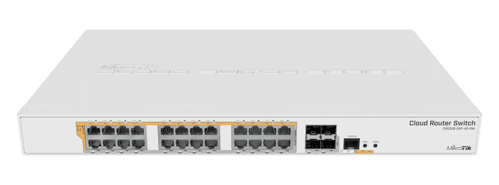 MikroTik 24-Port Gigabit Cloud Router PoE Switch with 4 SFP+ 385053